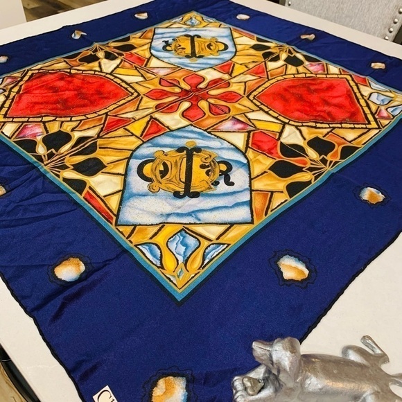 CHRISTIAN DIOR Silk Scarf Wrap - Picture 2 of 12